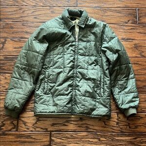 Obey Green Quilted Outerwear